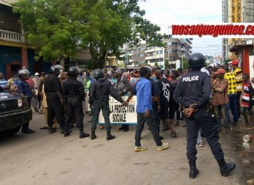 Urgent : les syndicalistes marchent vers le palais du peuple